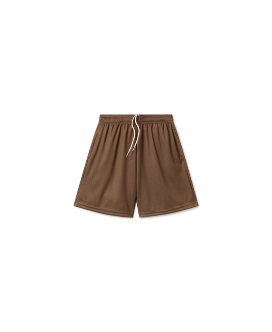 250 GSM 'Mocha Brown' Mesh Shorts