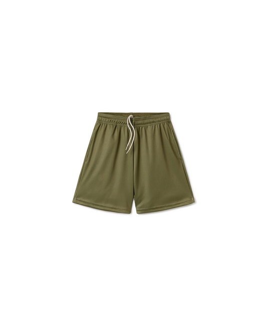 250 GSM 'Olive' Mesh Shorts