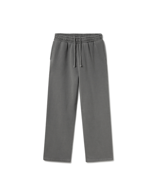 450 GSM 'Mud Gray' Straight-leg Pants