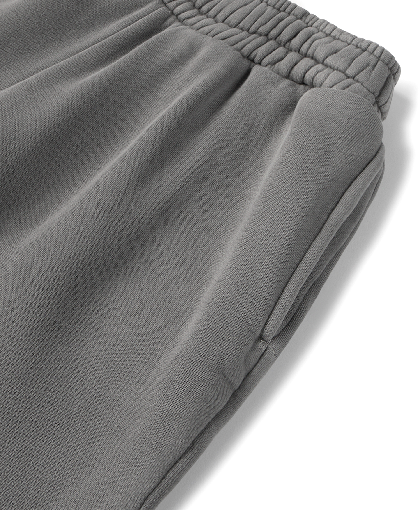 450 GSM 'Mud Gray' Straight-leg Pants