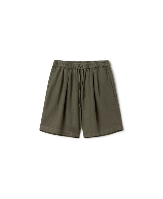 'Olive' Linen Short Pants