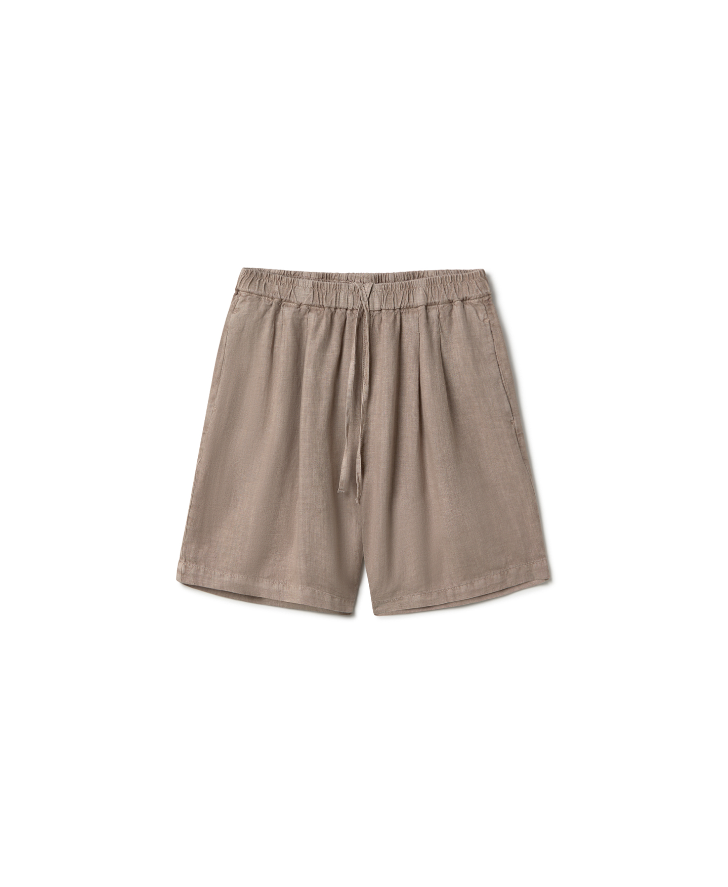 'Taupe' Linen Short Pants