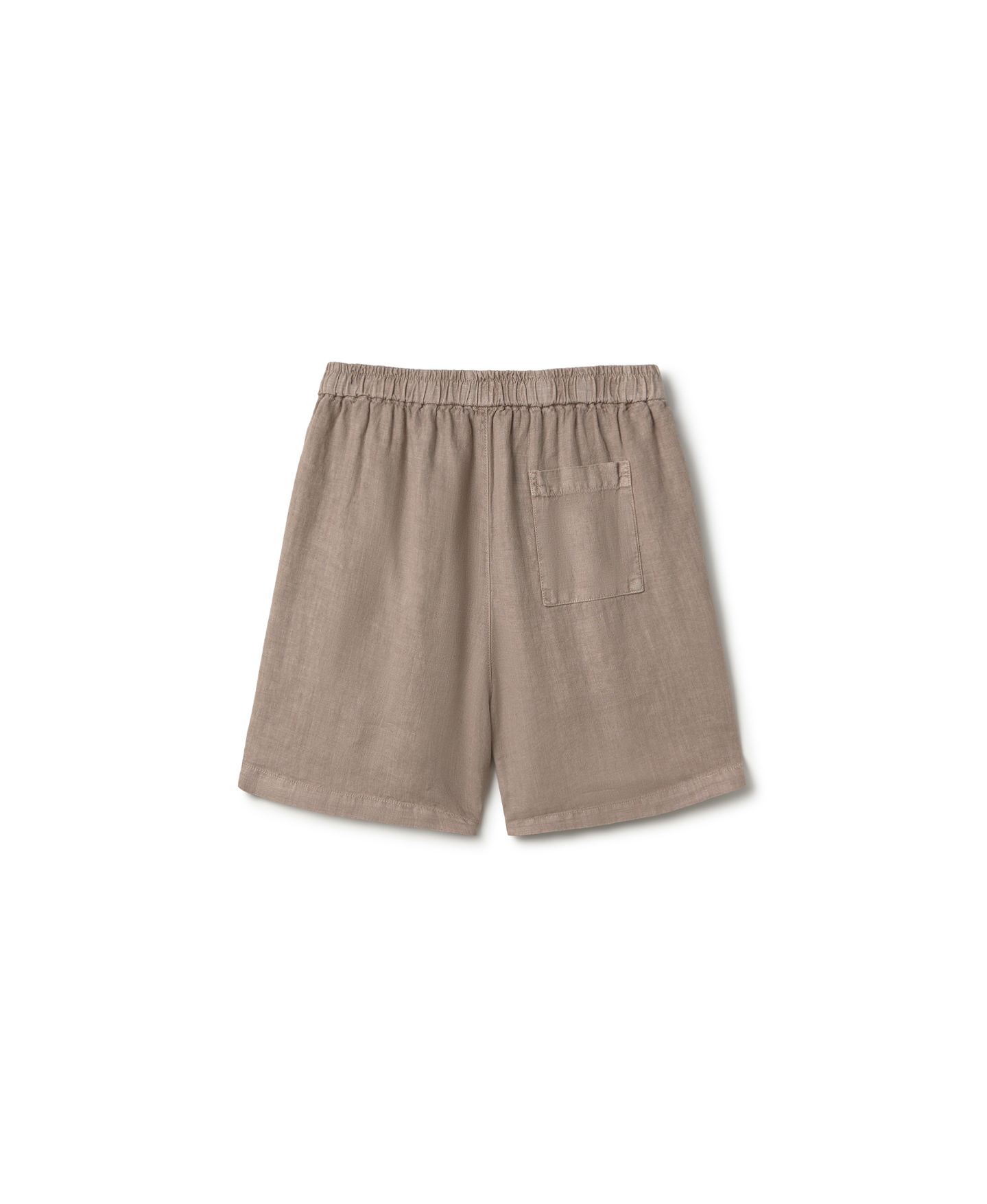 'Taupe' Linen Short Pants