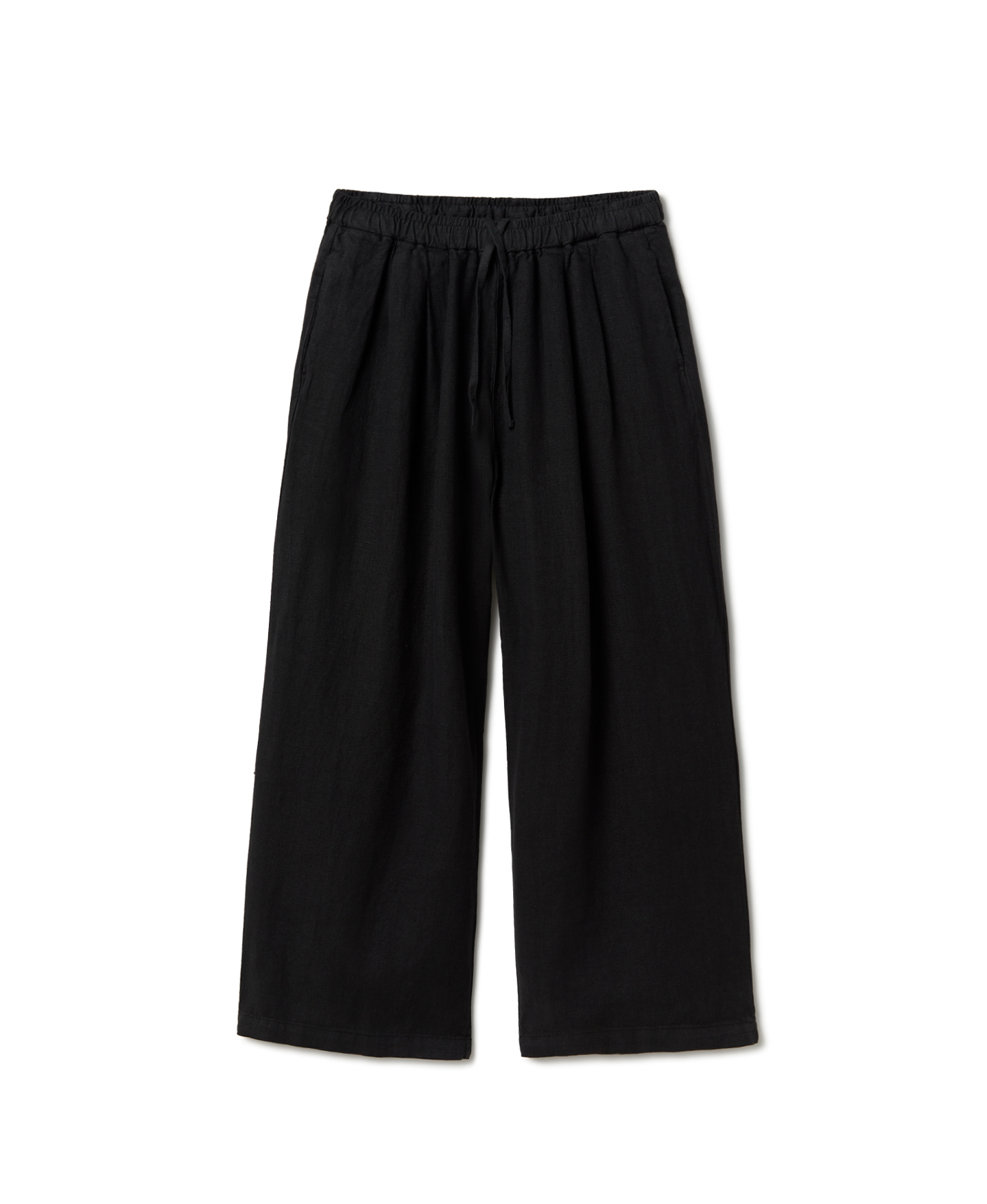 'Jet Black' Linen Trousers