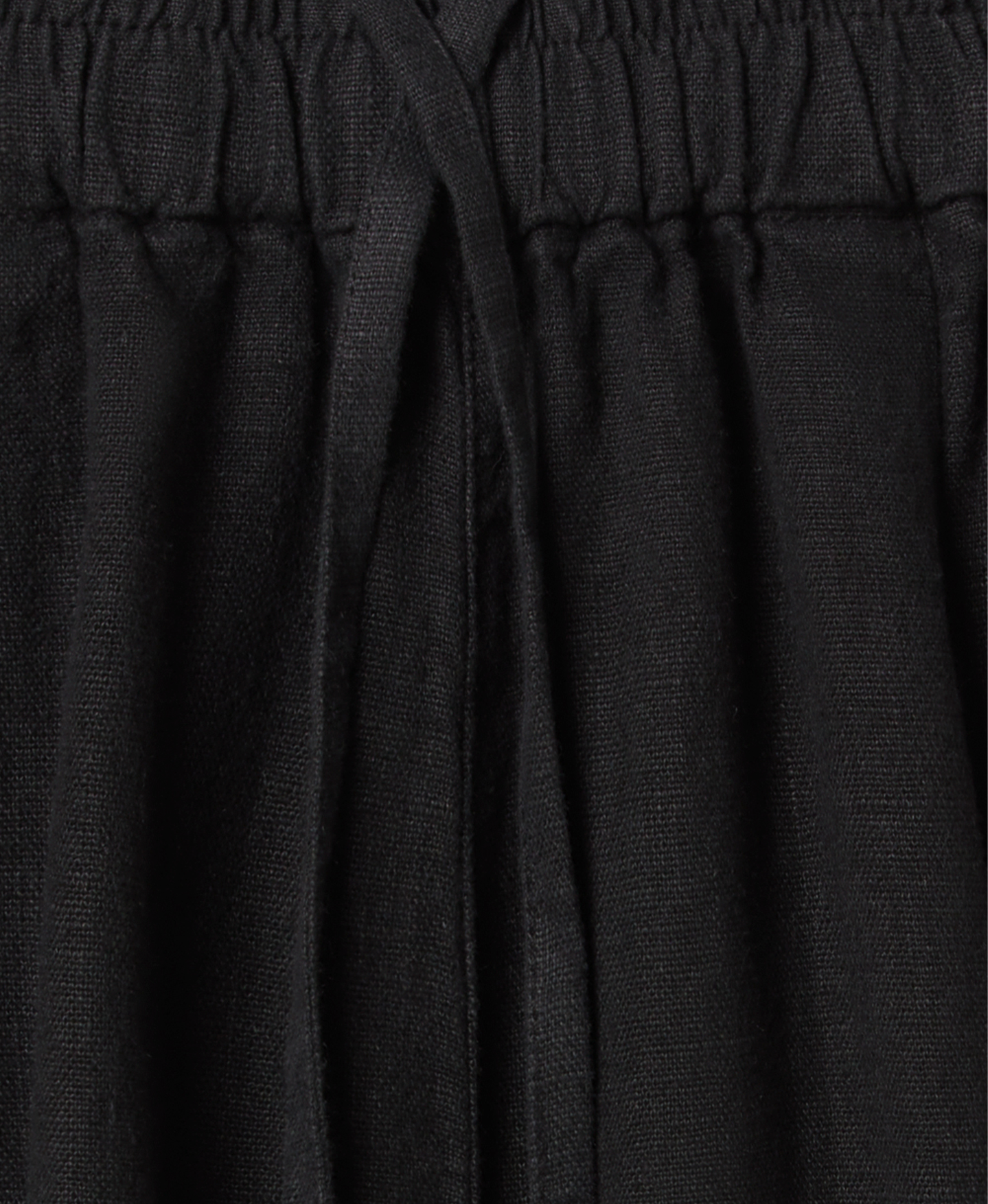 'Jet Black' Linen Trousers