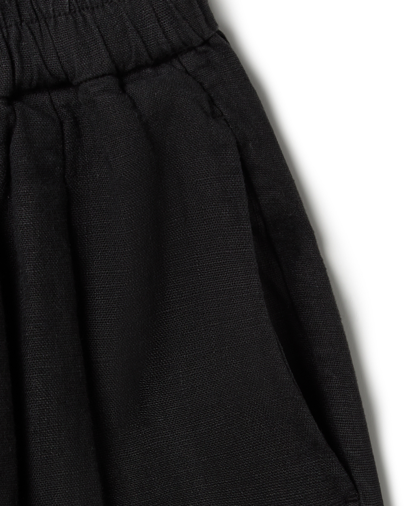 'Jet Black' Linen Trousers