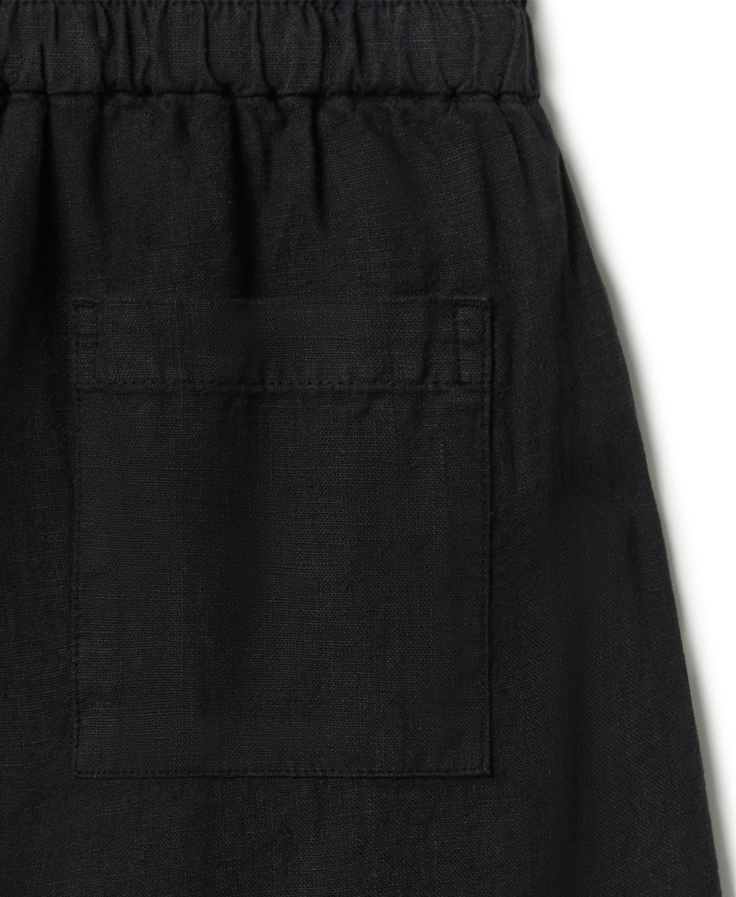 'Jet Black' Linen Trousers