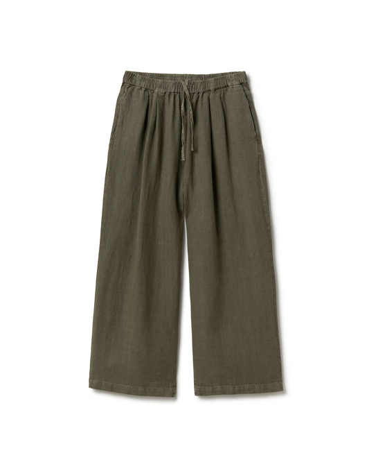 'Olive' Linen Trousers