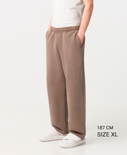 Load image into Gallery viewer, 600 GSM &#39;Jet Black&#39; Straight-leg Pants
