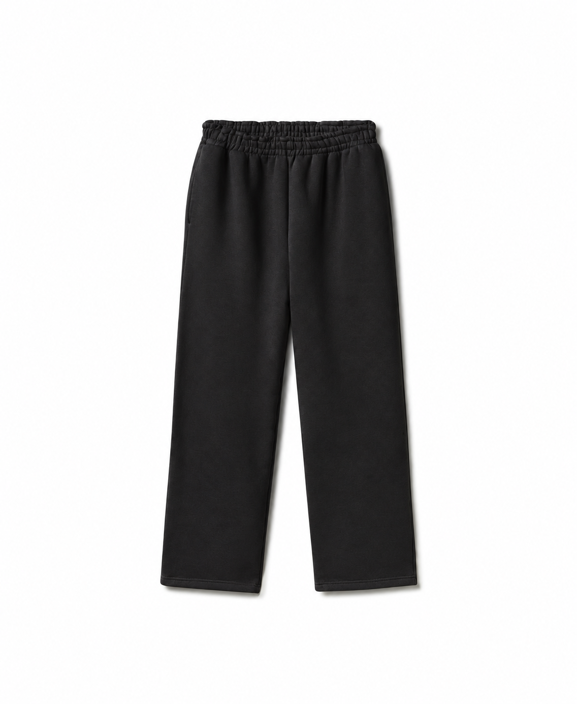 750 GSM 'Jet Black' Straight-leg Pants