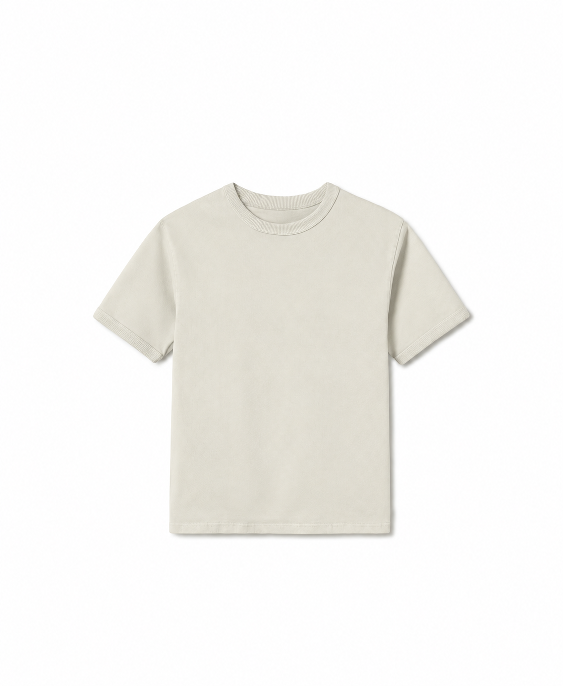 300 GSM 'Ecru' Slim Fit T-Shirt