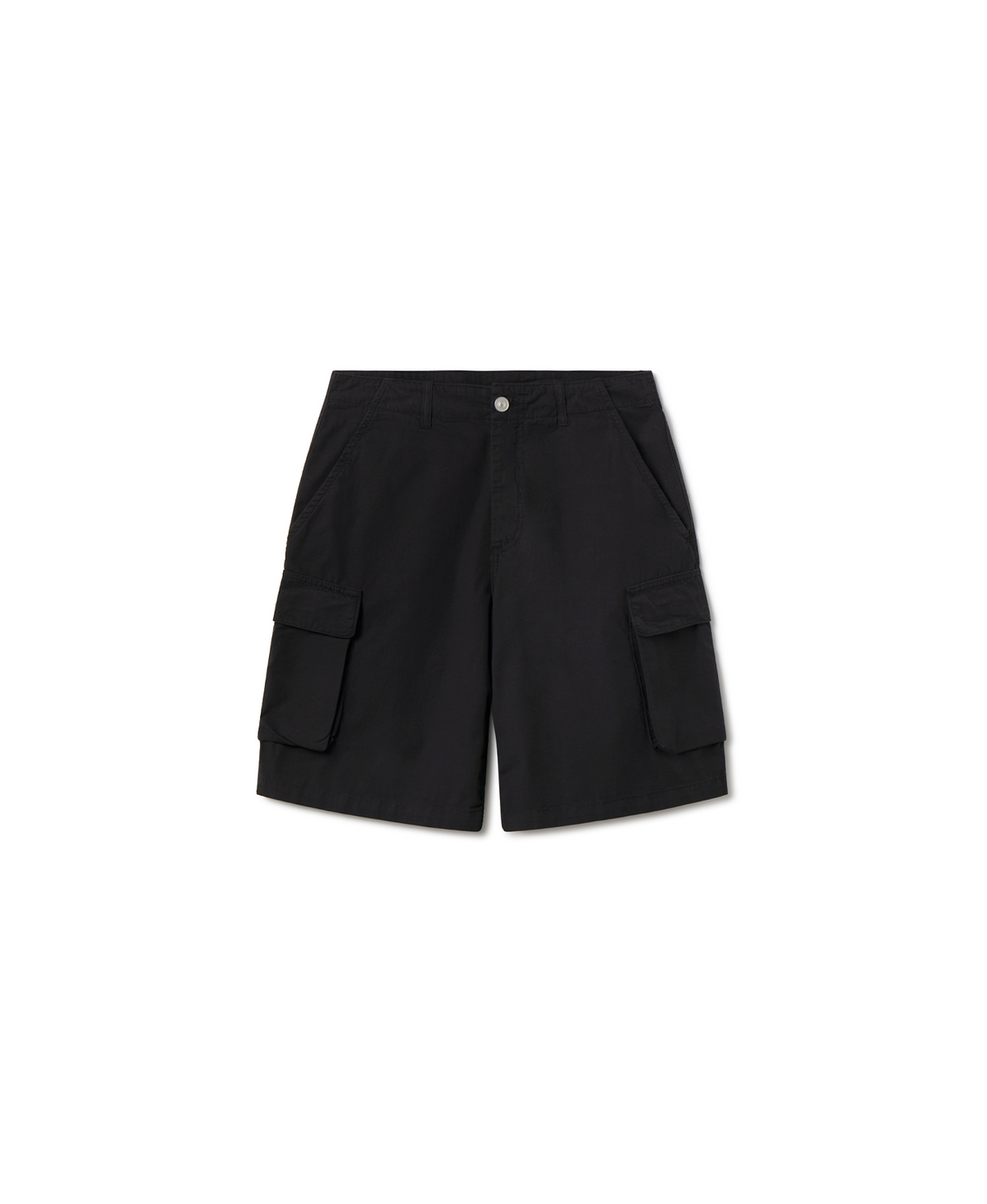 'Jet Black' Ripstop Short Cargo Pants