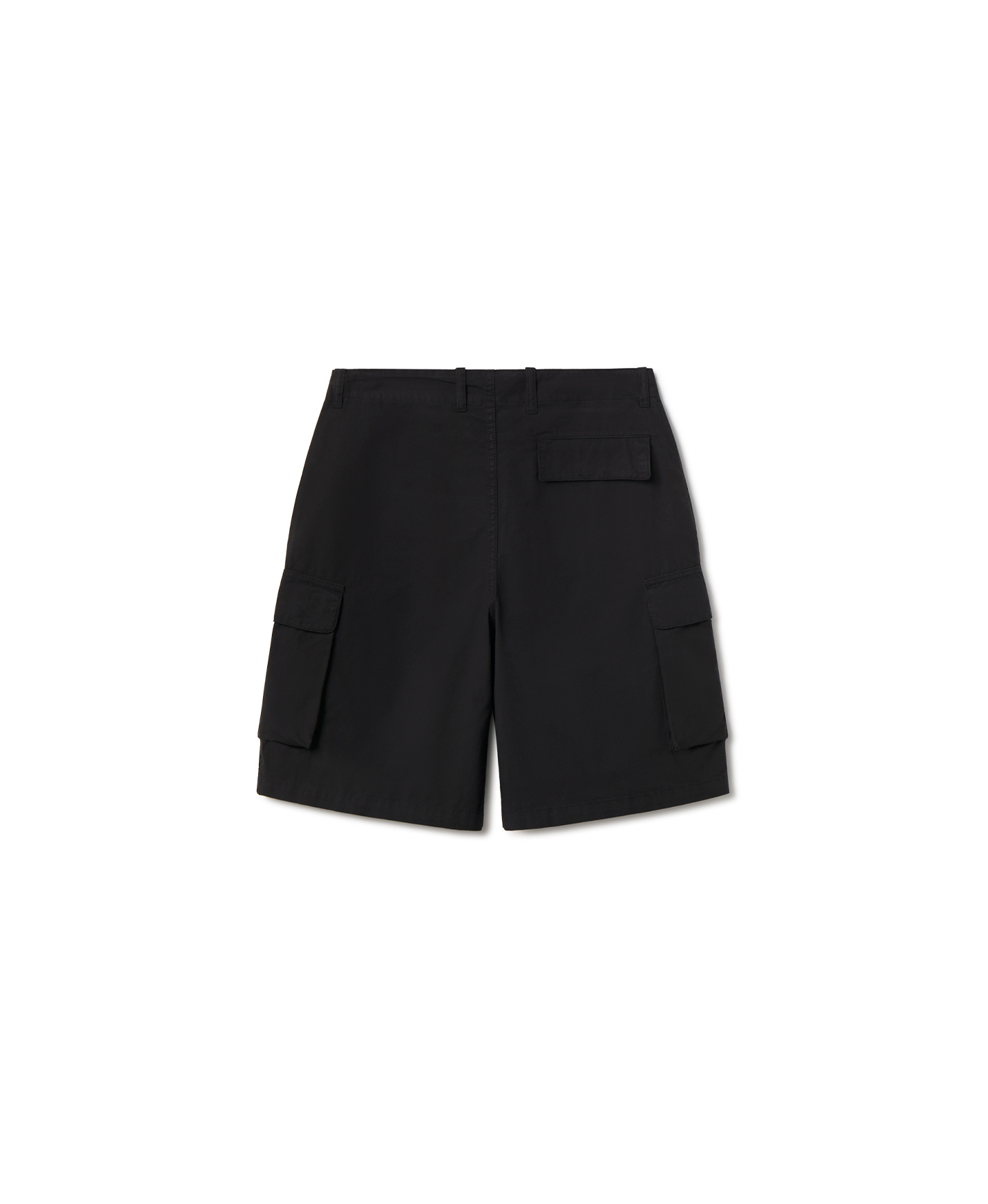 'Jet Black' Ripstop Short Cargo Pants