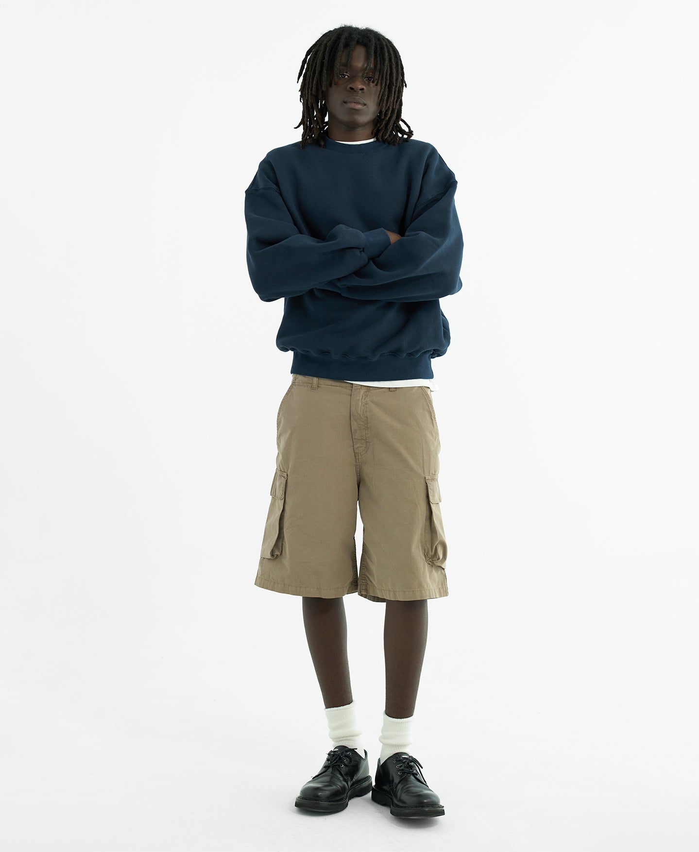 'Jet Black' Ripstop Short Cargo Pants