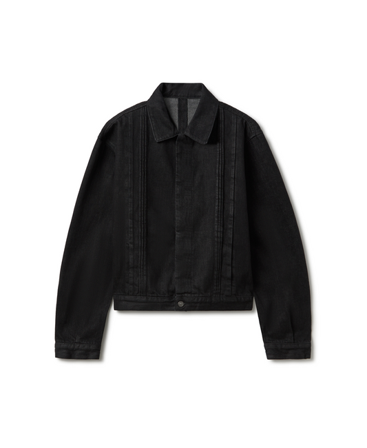 14 oz 'Black' Selvedge Raw Denim Jacket