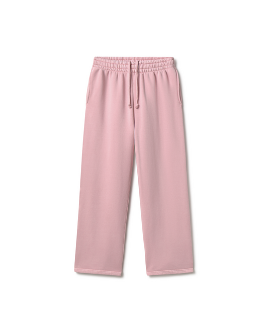 450 GSM 'Pink Dust' Straight-leg Pants