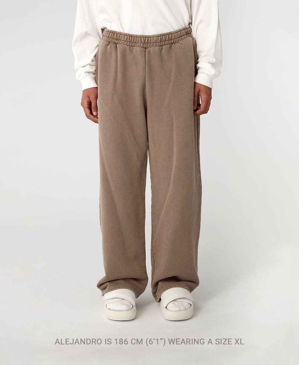 Belted Straight Leg Pants - Mustard Brown
