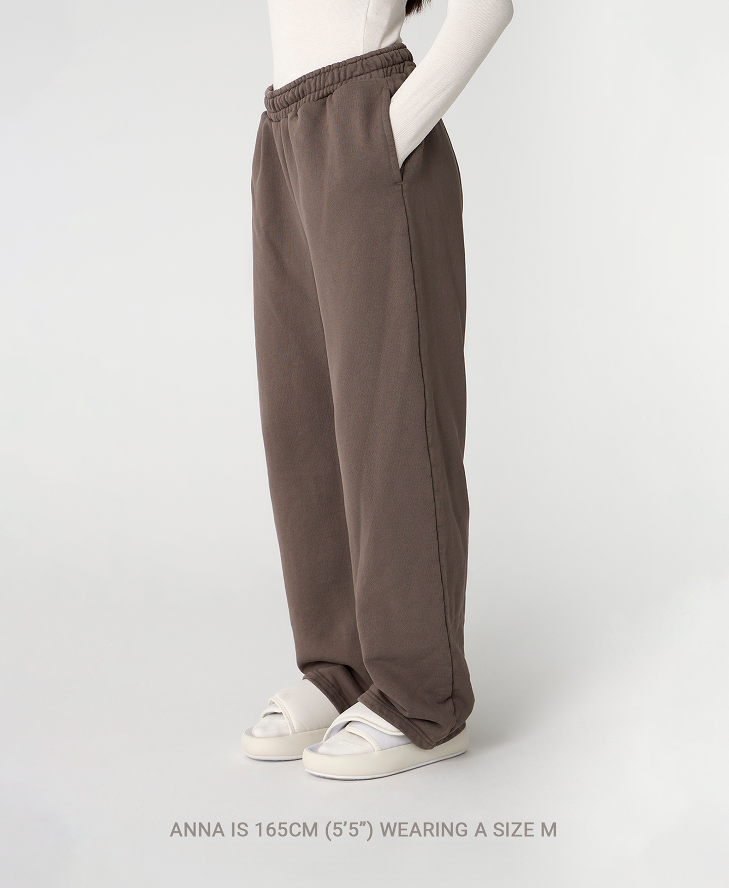 600 GSM 'Iron Gray' Straight-leg Pants