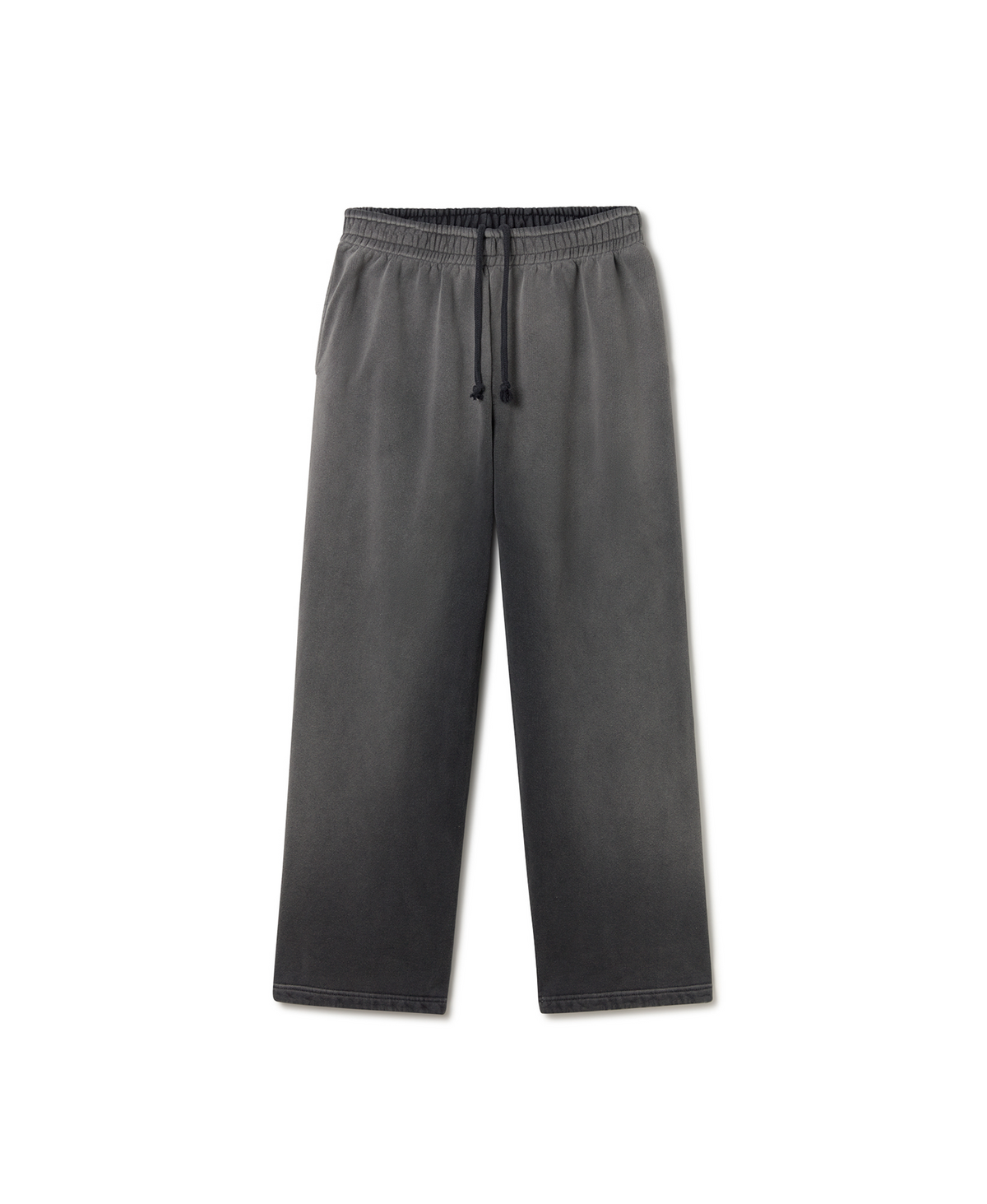 600 GSM 'Faded Black' Straight-leg Pants