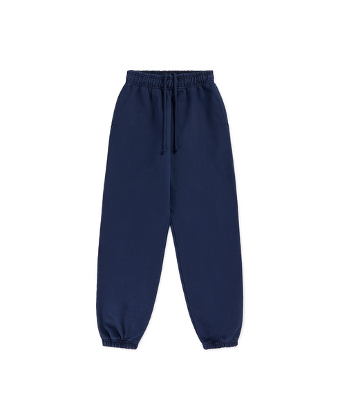 600 GSM Navy Blue Sweatpants Velour Garments