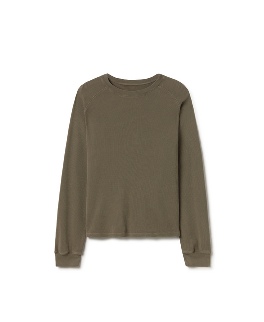 350 GSM 'Vintage Khaki' Thermal Longsleeve