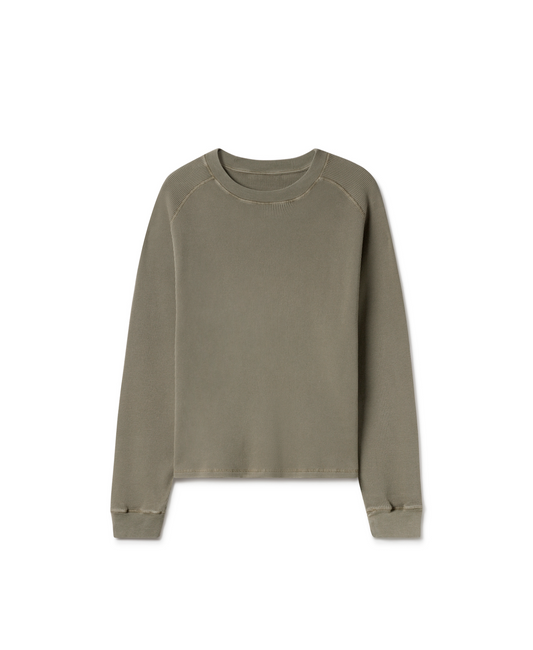 350 GSM 'Vintage Olive' Thermal Longsleeve