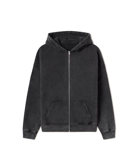 600 GSM 'Vintage Black' Zipper