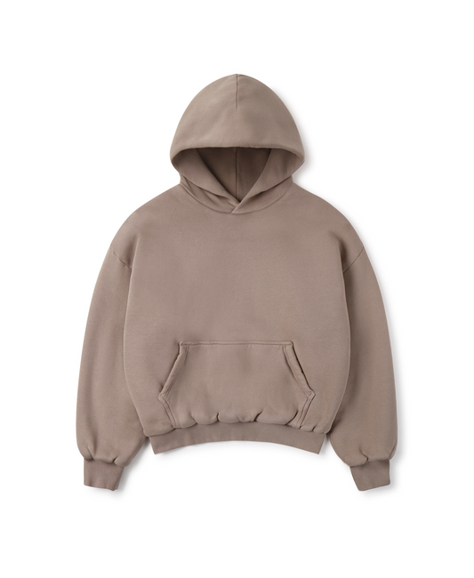 1000 GSM 'Vintage Taupe' Double Hoodie