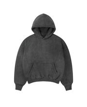 Load image into Gallery viewer, 1000 GSM &#39;Vintage Black&#39; Double Hoodie
