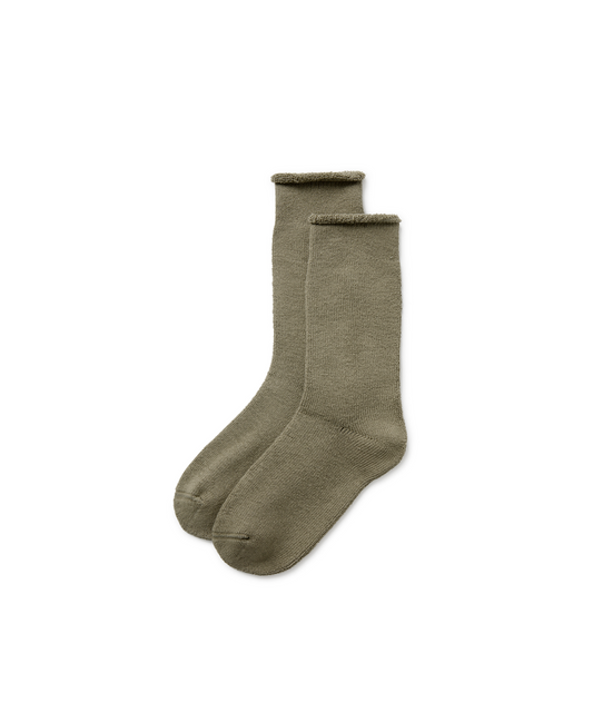 Boucle 'Vintage Olive' Socks