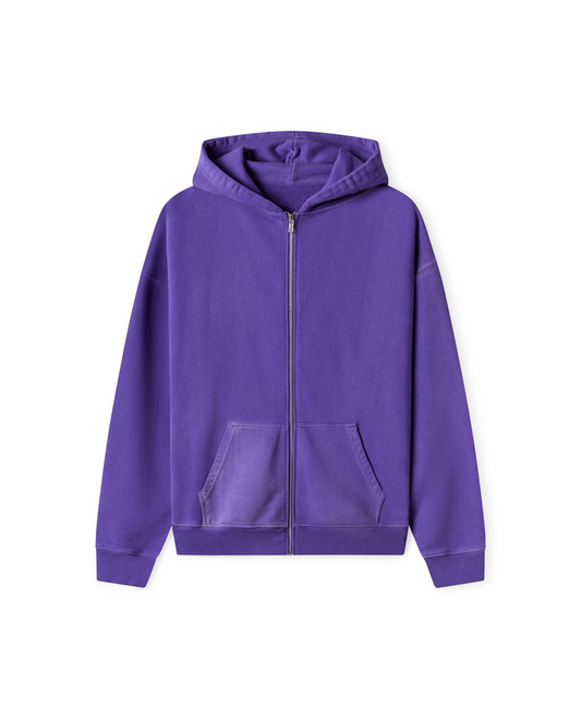 600 GSM 'Deep Purple' Zipper