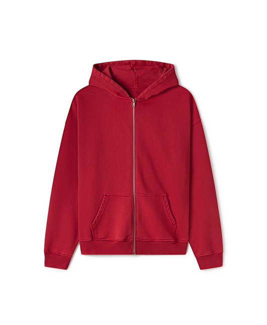 600 GSM 'Dark Red' Zipper