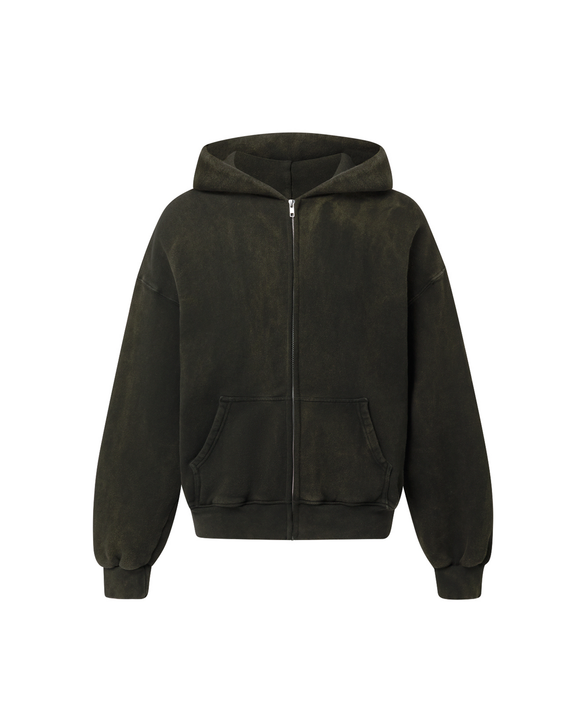 450 GSM ‘Bleach Black’ Zipper