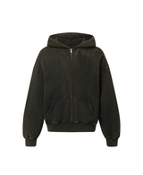 450 GSM ‘Bleach Black’ Zipper