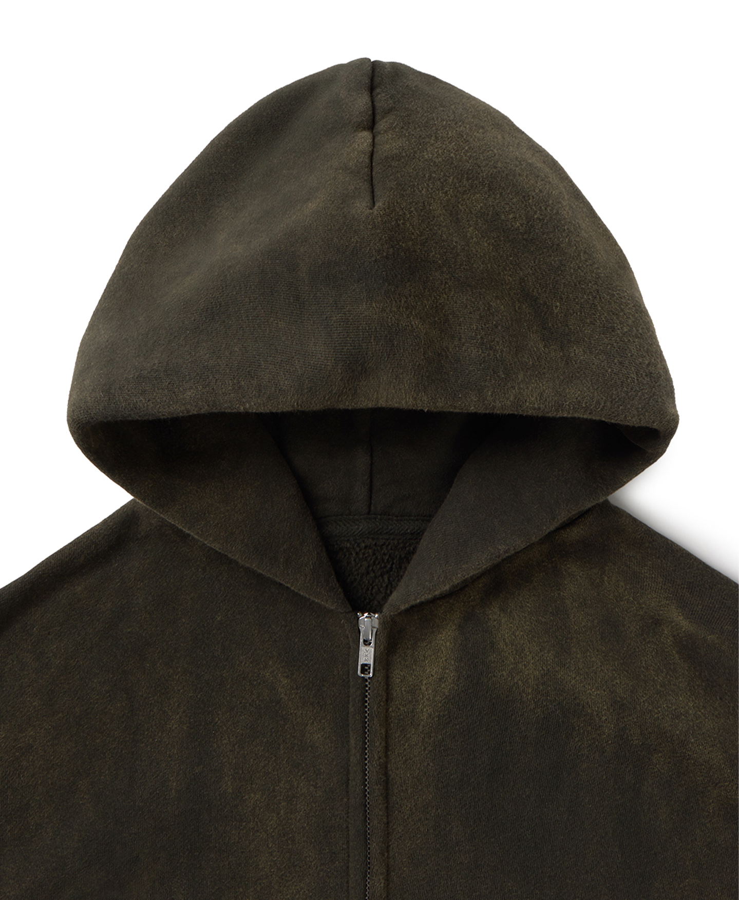 450 GSM ‘Bleach Black’ Zipper