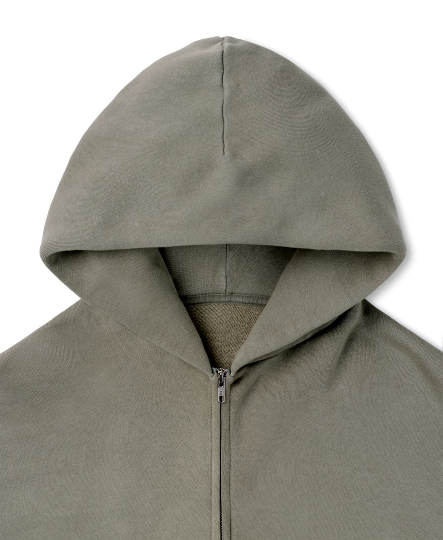 450 GSM 'Vintage Olive' Zipper