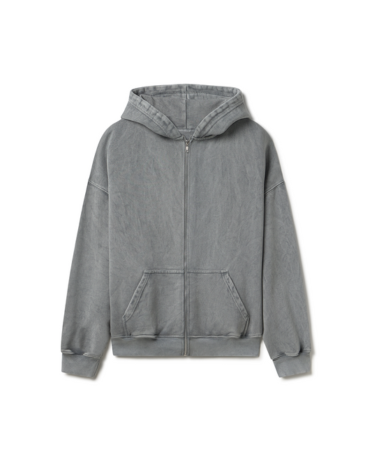 600 GSM 'Vintage Gray' Zipper
