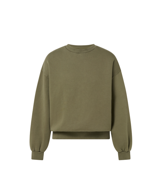 450 GSM 'Army Olive' Crewneck