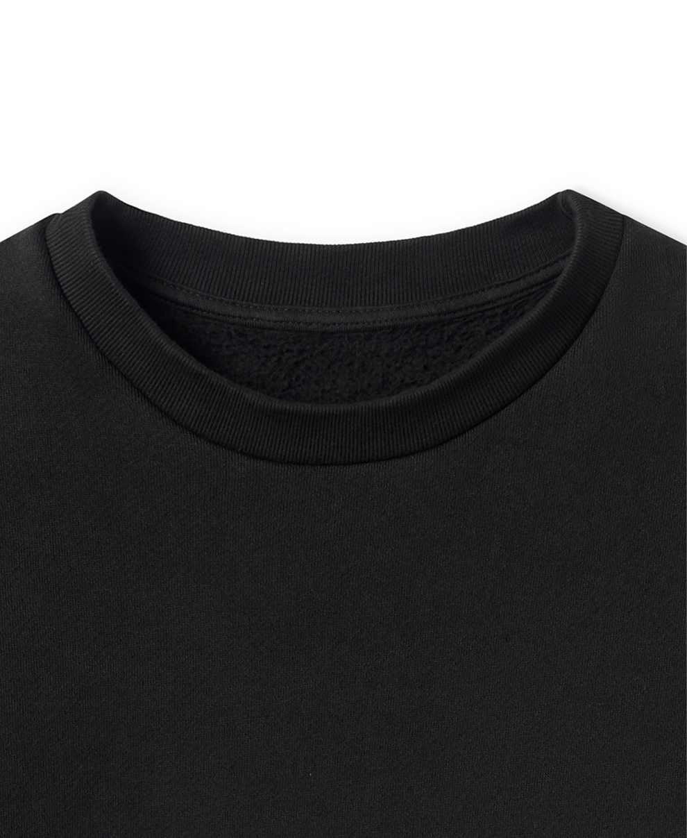 450 GSM 'Jet Black' Crewneck – Velour Garments