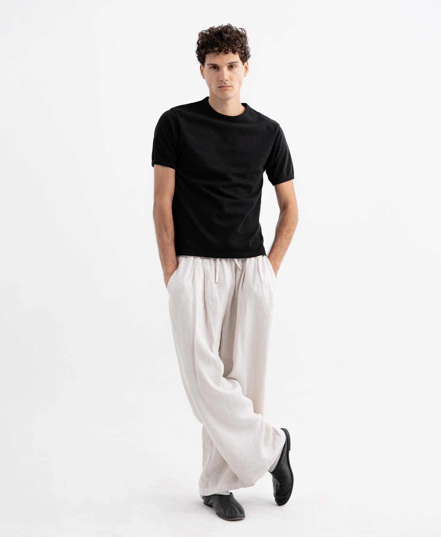 300 GSM 'Jet Black' Slim Fit T-Shirt