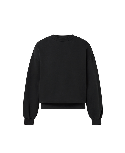 450 GSM Jet Black Crewneck